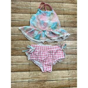 Love and Grow Pastel Palm Tankini 3T